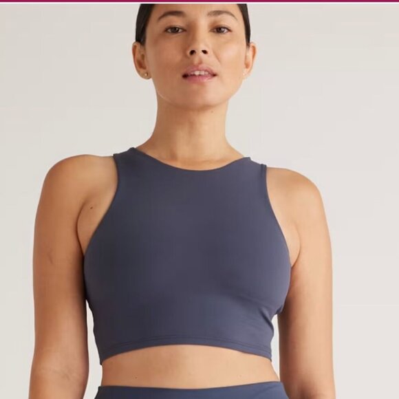 Quince Other - Quince Women's Grey  Ultra-Soft Performance Sports Bra Sz S #79